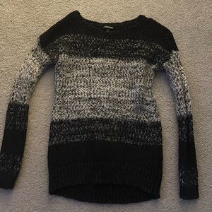 Black and Grey Express Sweater Size XS